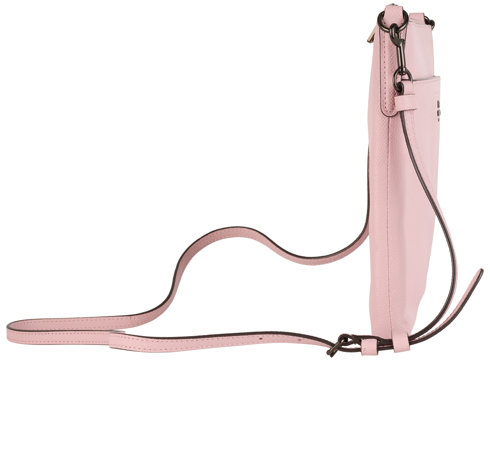 Kitt Messenger, &pound;165, Handbags, Pink, Leather, Side view